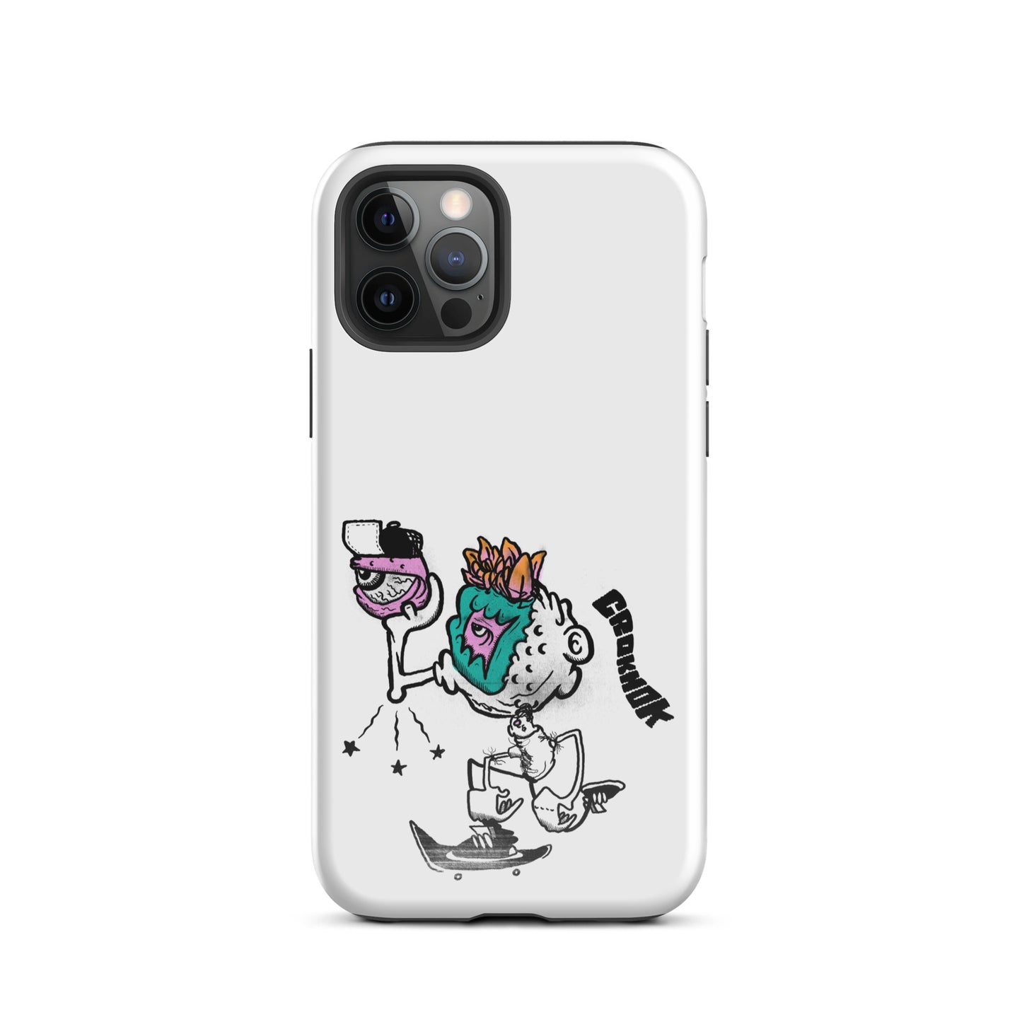 iPhone case - Skateboarding AS0025 White