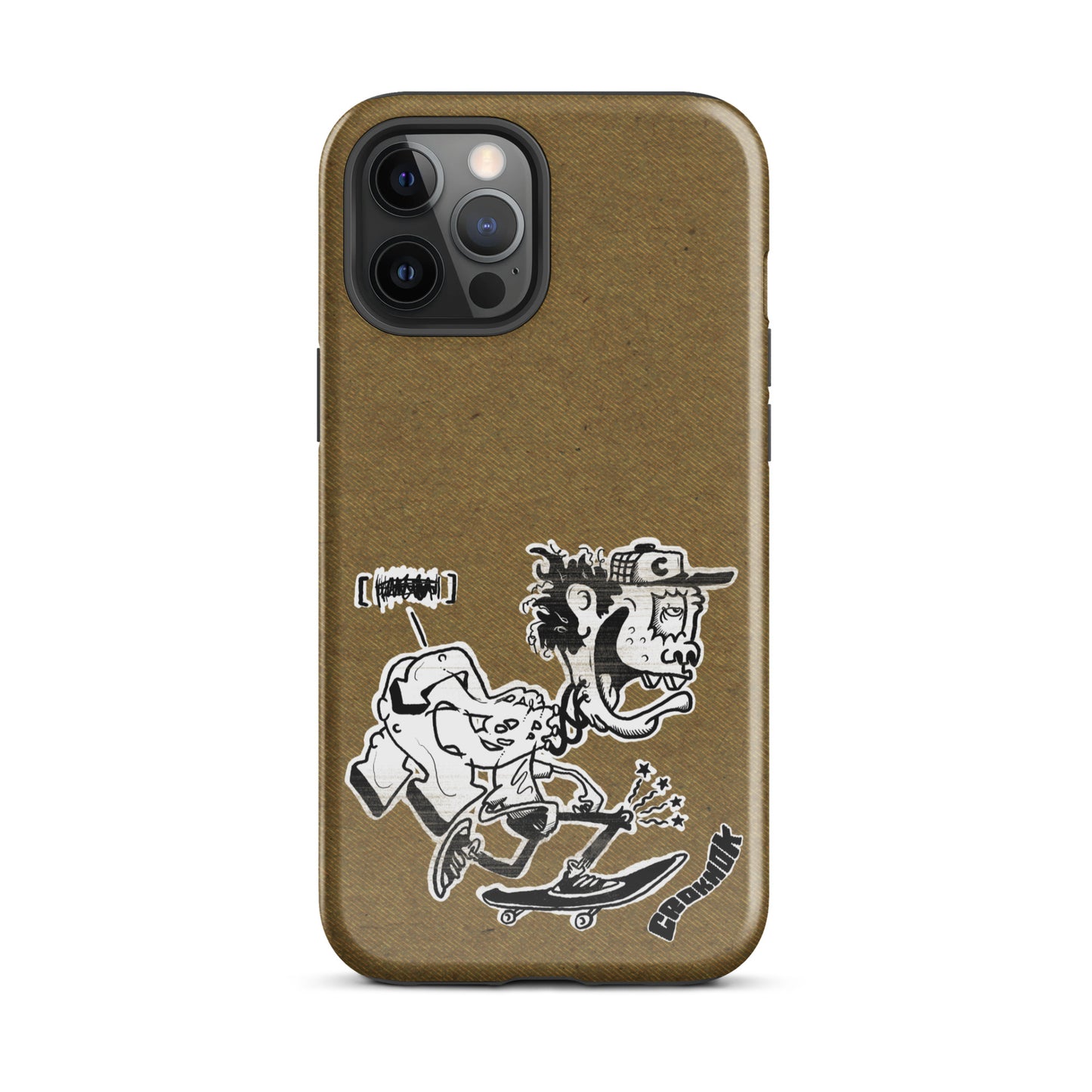 iPhone case - Skateboarding AS0017 Brown