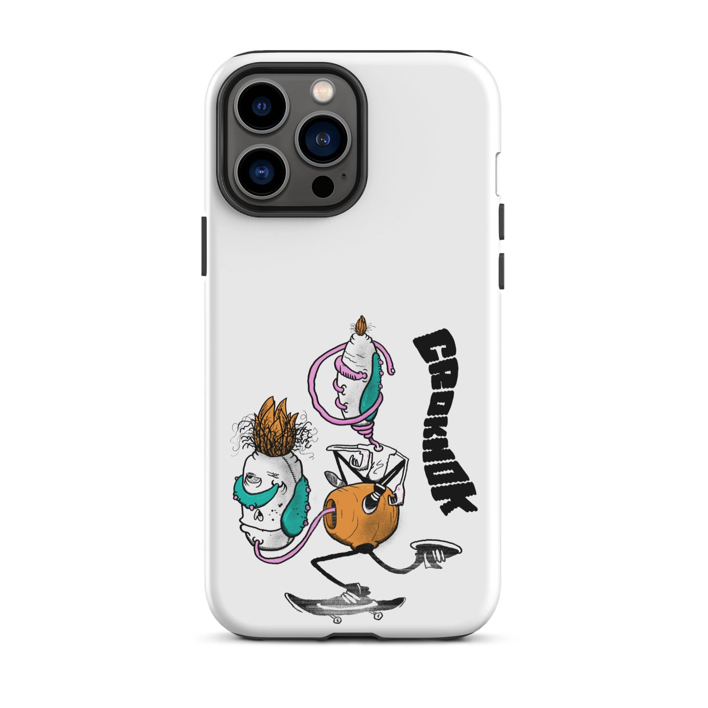 iPhone case - Skateboarding AS0025 White