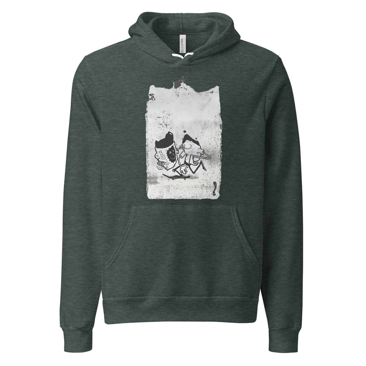 unisex hoodie - skateboarding 2311