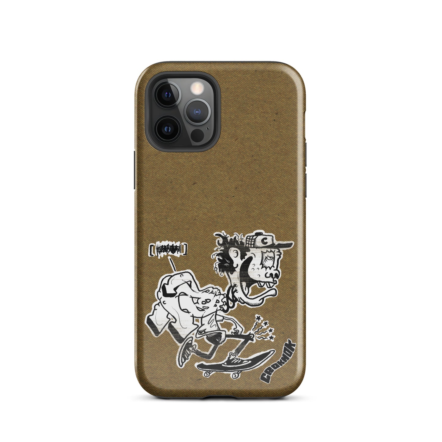 iPhone case - Skateboarding AS0017 Brown