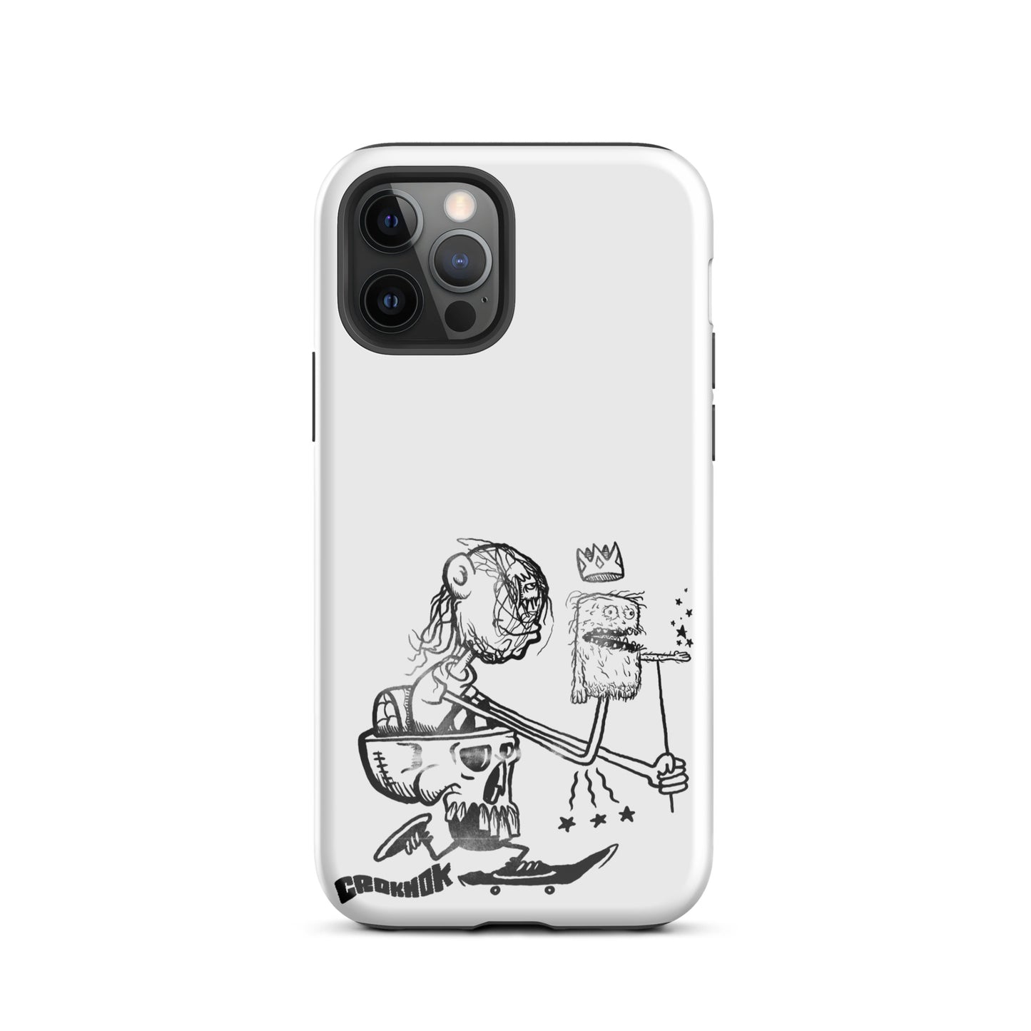 iPhone case - Skateboarding AS0019 White