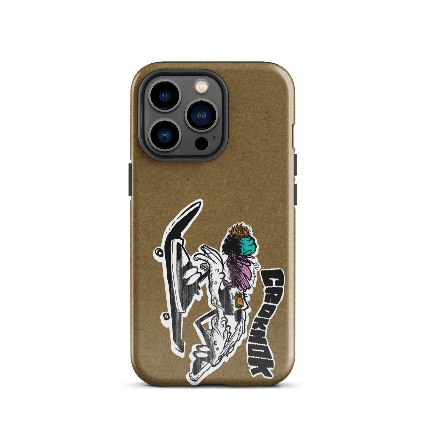 iPhone case - Skateboarding AS0035 Brown