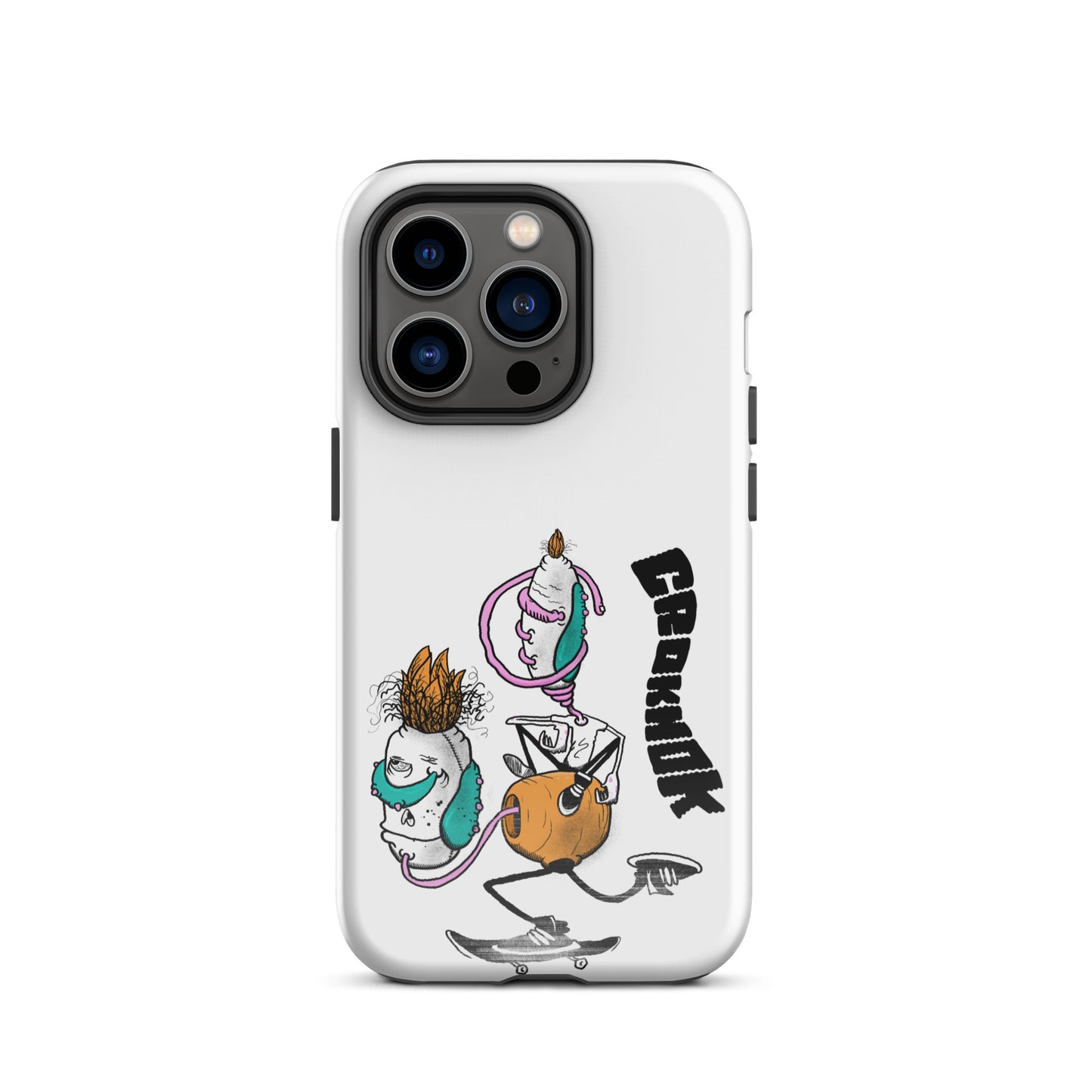 iPhone case - Skateboarding AS0025 White