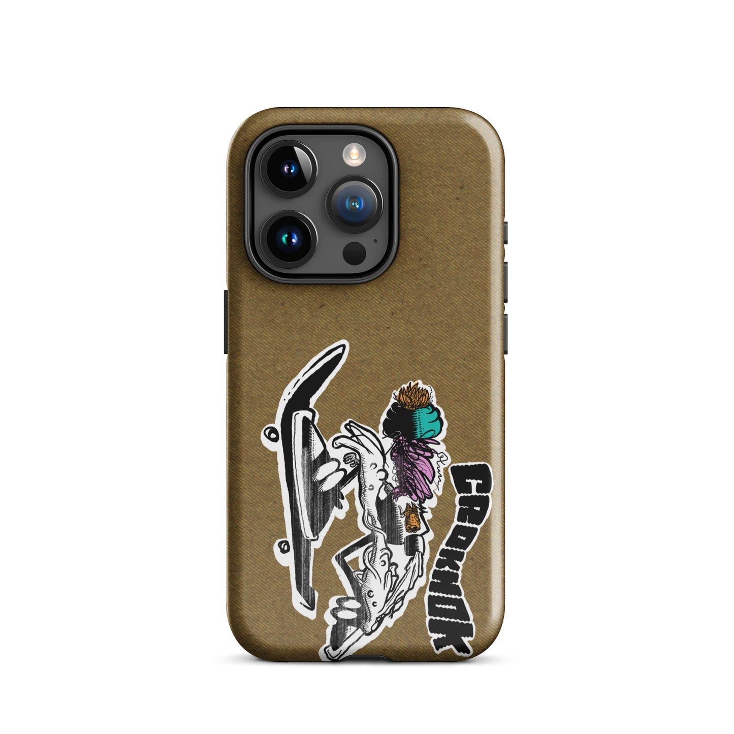 iPhone case - Skateboarding AS0035 Brown