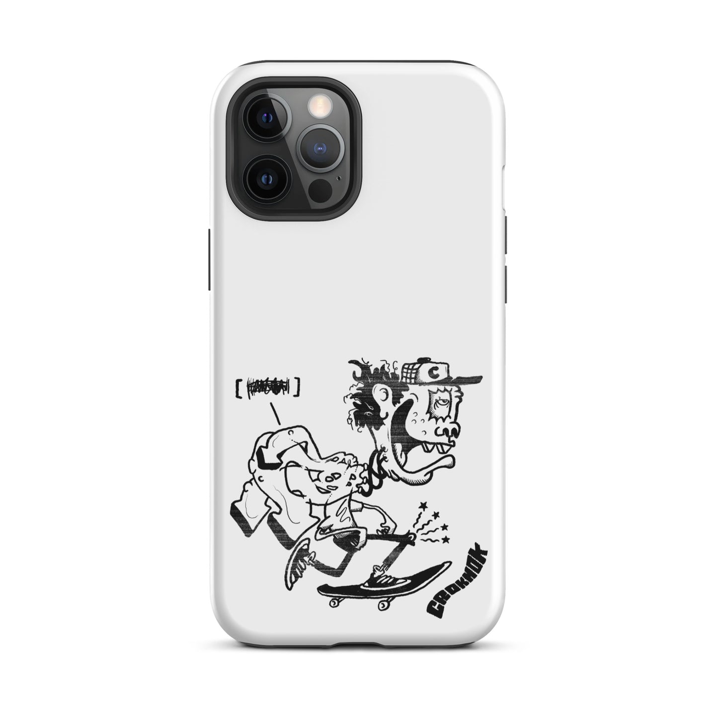 iPhone case - Skateboarding AS0017 White