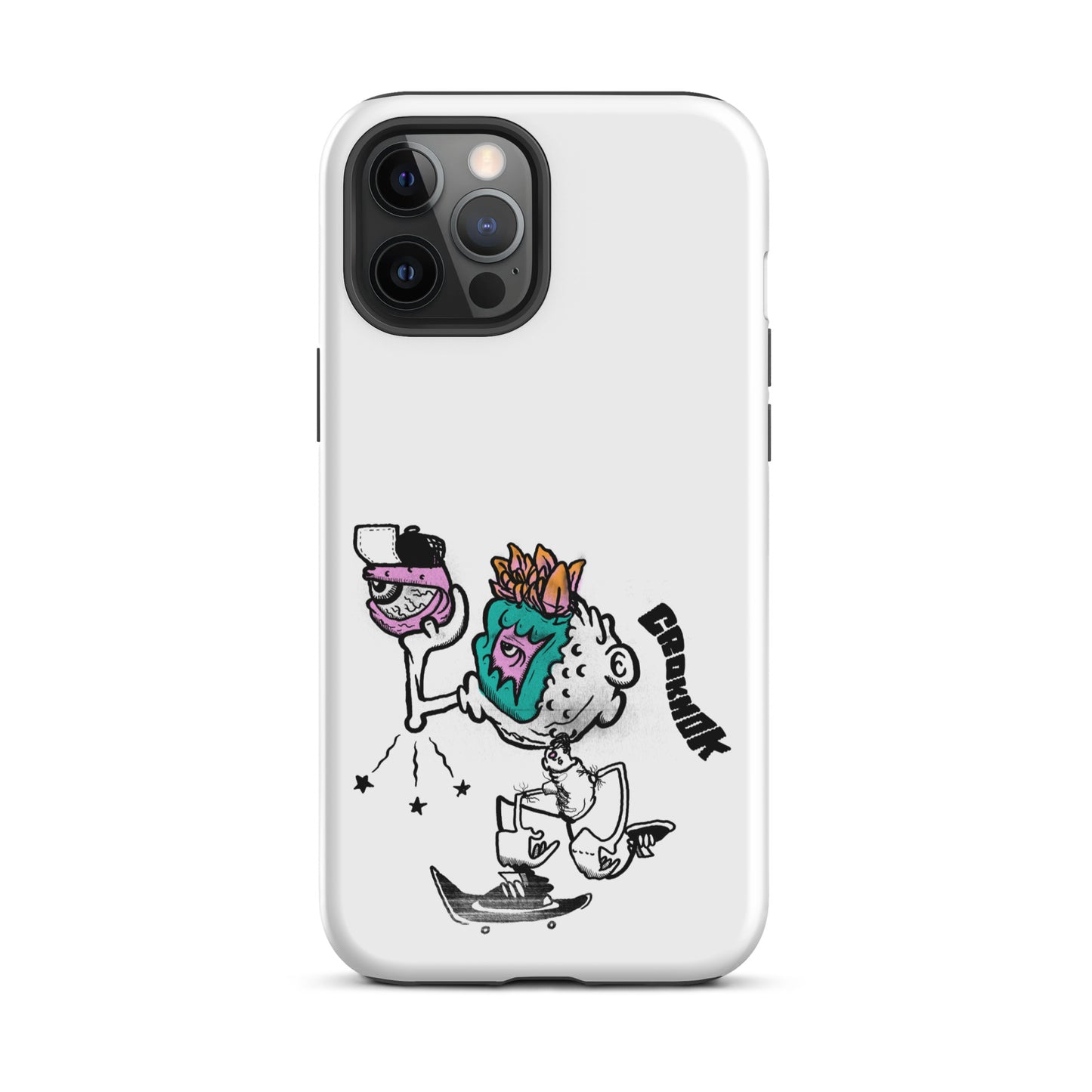 iPhone case - Skateboarding AS0025 White