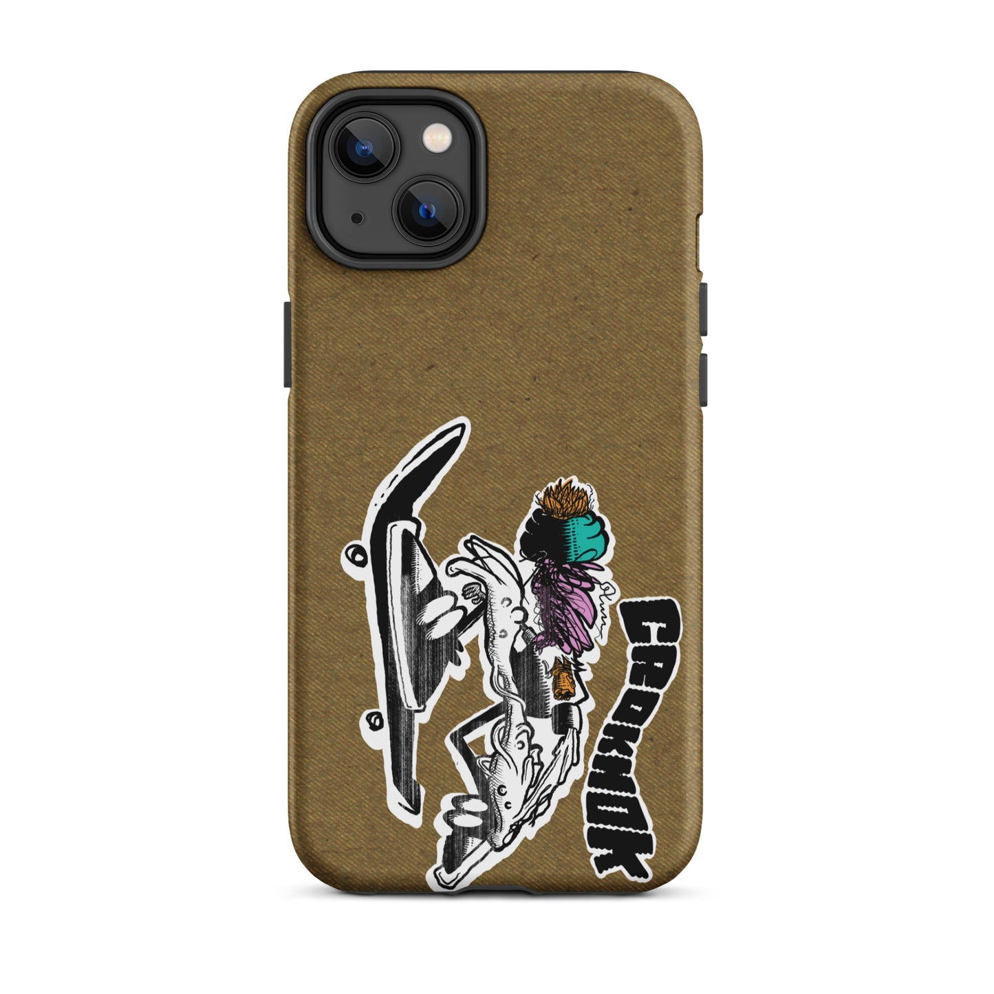 iPhone case - Skateboarding AS0035 Brown